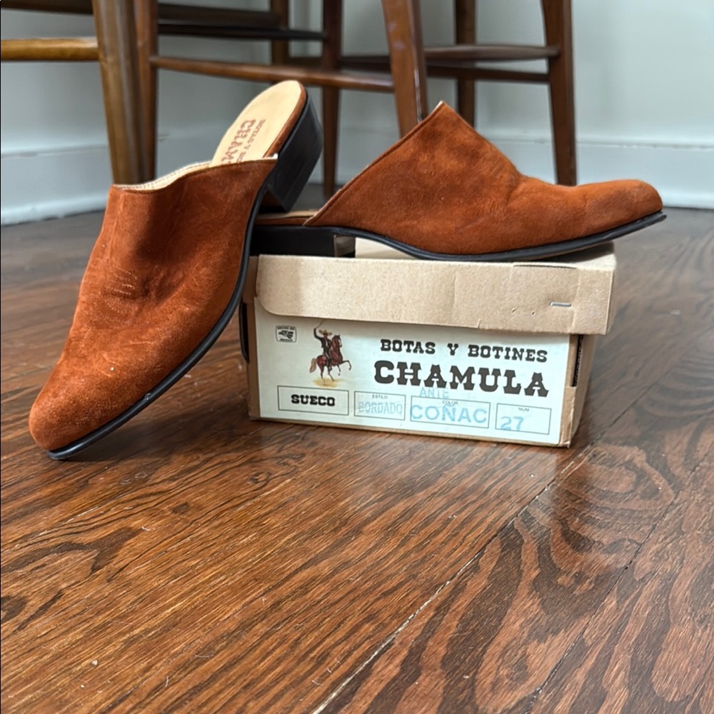 Brown Suede Loafers with Pointed Toe